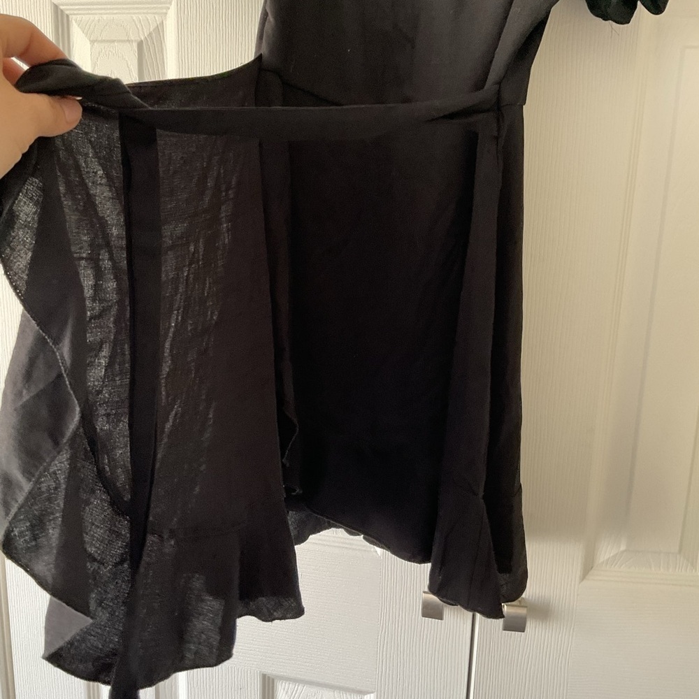 Trixxi Black Puff Sleeve Mini Dress - Picture 3 of 9